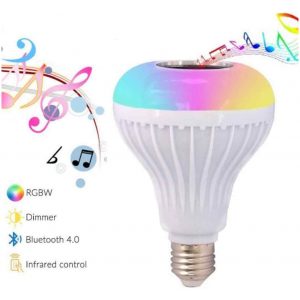 Led Music Bulb Λάμπα LED Έγχρωμη RGB E27 Με Bluetooth 4.0 Και Μουσική