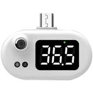 Ψηφιακό Θερμόμετρο Κινητού Usb K8 Mini Intelligent Portable Cell Thermometer Micro Υπερύθρων Σώματος Άσπρο