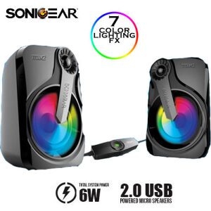 SONIC GEAR USB 2.0 SPEAKER SYSTEM WITH HUGE BASS