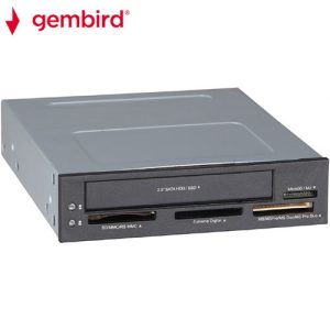 GEMBIRD INTERNAL USB CARD READER/WRITER WITH SATA PORT BLACK